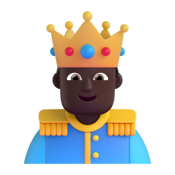 prince: dark skin tone 3D