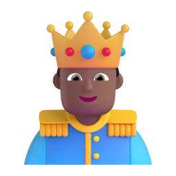 prince: medium-dark skin tone 3D