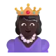 princess: dark skin tone Color