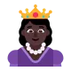 princess: dark skin tone Flat