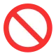 No Entry Sign Flat