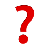 Black Question Mark Ornament