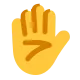 Raised Hand Flat