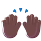 raising hands: medium-dark skin tone Color