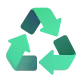 Black Universal Recycling Symbol Color