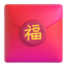 Red Gift Envelope 3D