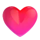 Heavy Black Heart Color