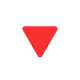 Down-Pointing Red Triangle Flat