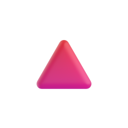 Up-Pointing Red Triangle 3D