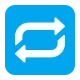 Clockwise Rightwards and Leftwards Open Circle Arrows Flat