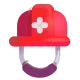 Helmet with White Cross Color
