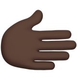 Rightwards Hand Dark Skin Tone Apple Emoji