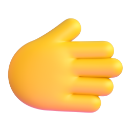 Rightwards Hand 3D