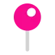 Round Pushpin Flat
