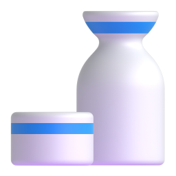 Sake Bottle and Cup 3D