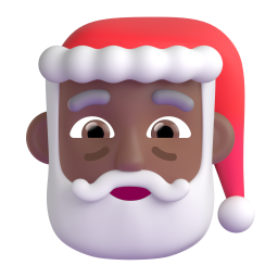 Santa Claus: medium-dark skin tone 3D