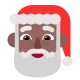 Santa Claus: medium-dark skin tone Flat