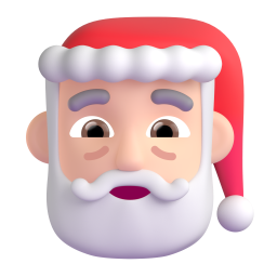 Santa Claus: medium-light skin tone 3D