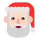 Santa Claus: medium-light skin tone Flat