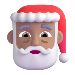 Santa Claus: medium skin tone 3D