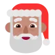 Santa Claus: medium skin tone Flat
