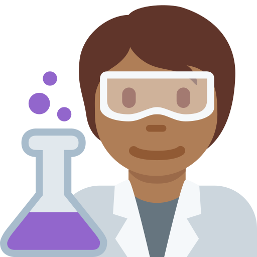 Scientist Medium Dark Skin Tone
