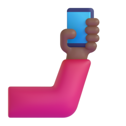 selfie: medium-dark skin tone 3D