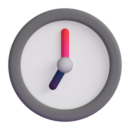 Clock Face Seven O’Clock 3D