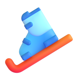 Ski and Ski Boot 3D
