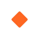 Small Orange Diamond Flat