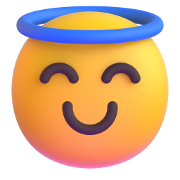 Smiling Face with Halo 3D