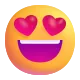 Smiling Face with Heart-Shaped Eyes Color