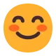 Smiling Face with Smiling Eyes Flat