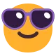 Smiling Face with Sunglasses Flat