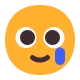 Smiling Face with Tear Flat