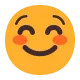 White Smiling Face Flat