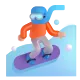 snowboarder: light skin tone Color