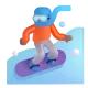 snowboarder: medium skin tone Color