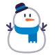 Snowman Without Snow Flat