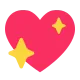 Sparkling Heart Flat