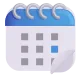 Spiral Calendar Pad Color