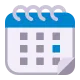 Spiral Calendar Pad Flat