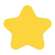 White Medium Star Flat