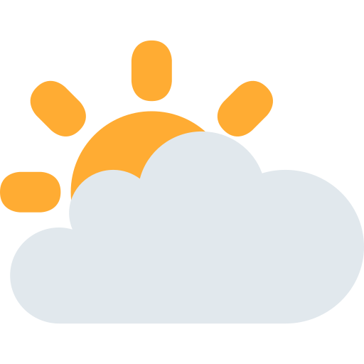 White Sun Behind Cloud Discord Emoji