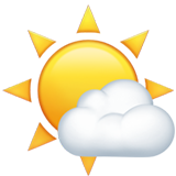 White Sun with Small Cloud
