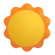 Black Sun with Rays Color