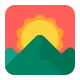 Sunrise Over Mountains Flat