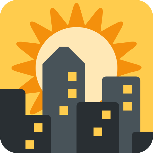 Sunset Over Buildings Discord Emoji