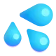 Splashing Sweat Symbol Color