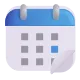 Tear-Off Calendar Color